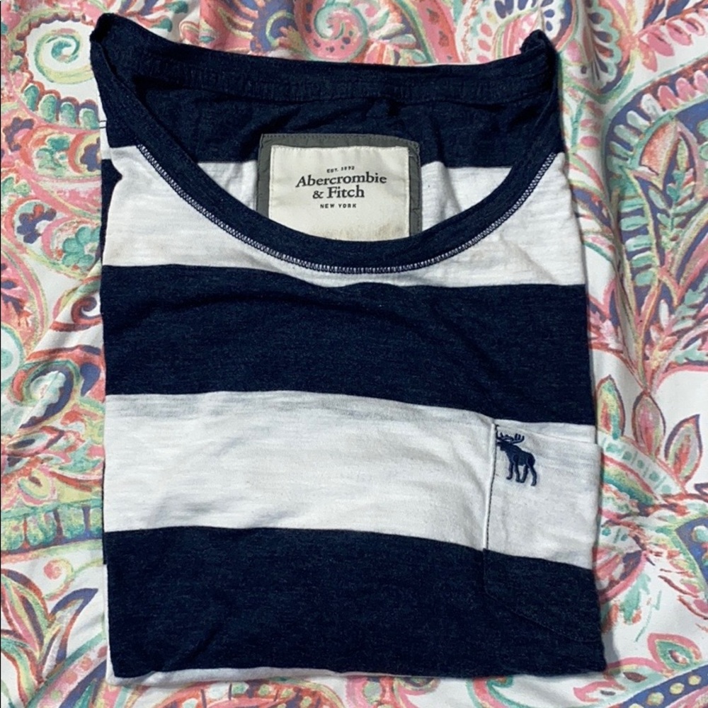 abercrombie & fitch stripped long sleeve